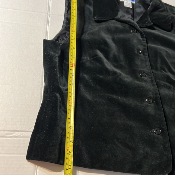 Vintage PENDLETON Black VELVET Tuxedo style button retro cotton VEST USA 12 L/XL - Picture 13 of 13
